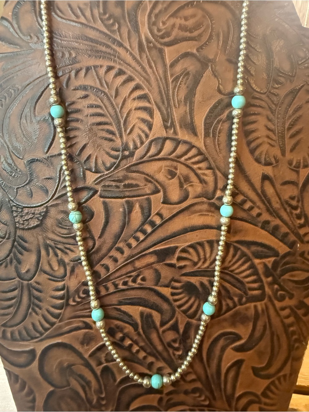 Turquoise Bead Necklace - Women Jewelry